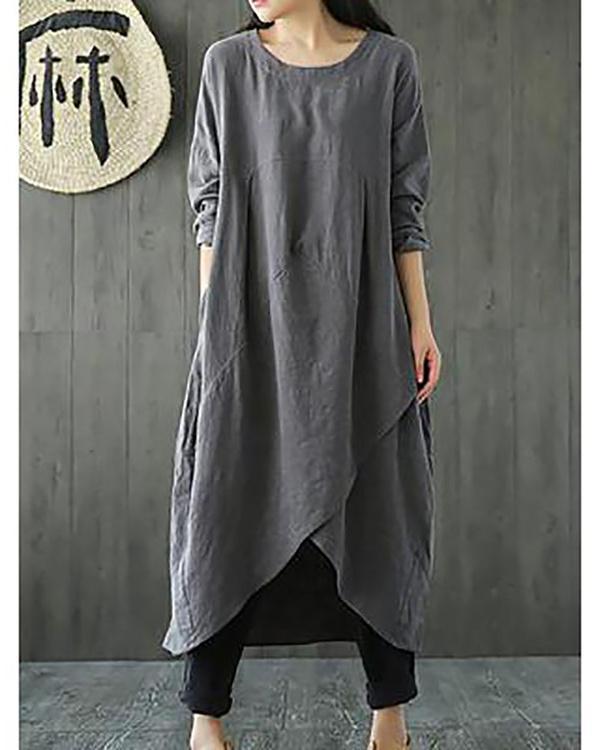 Casual Linen Dress